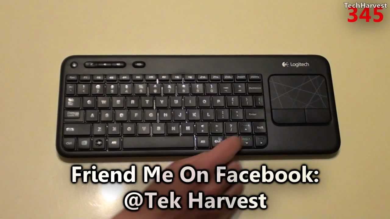 Logitech Wireless Touch Keyboard K400: Unboxing