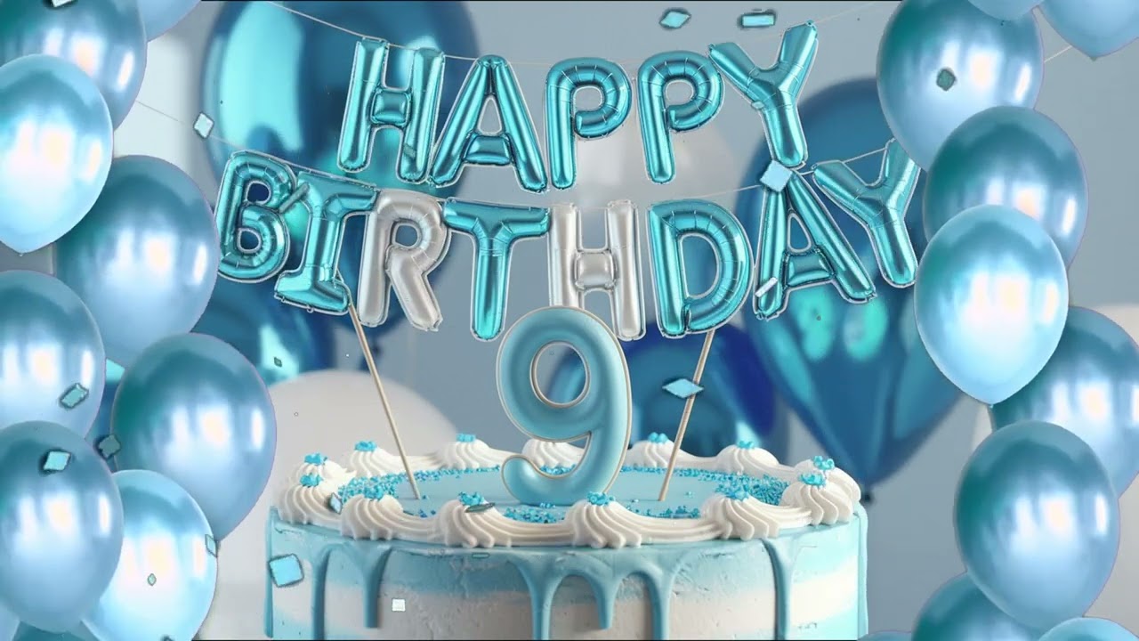 Happy 9th Birthday Wishes for a Boy | Special Birthday Message 🎉