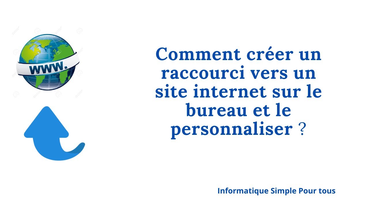 Comment créer un raccourci vers un site internet sur le bureau et le personnaliser ?