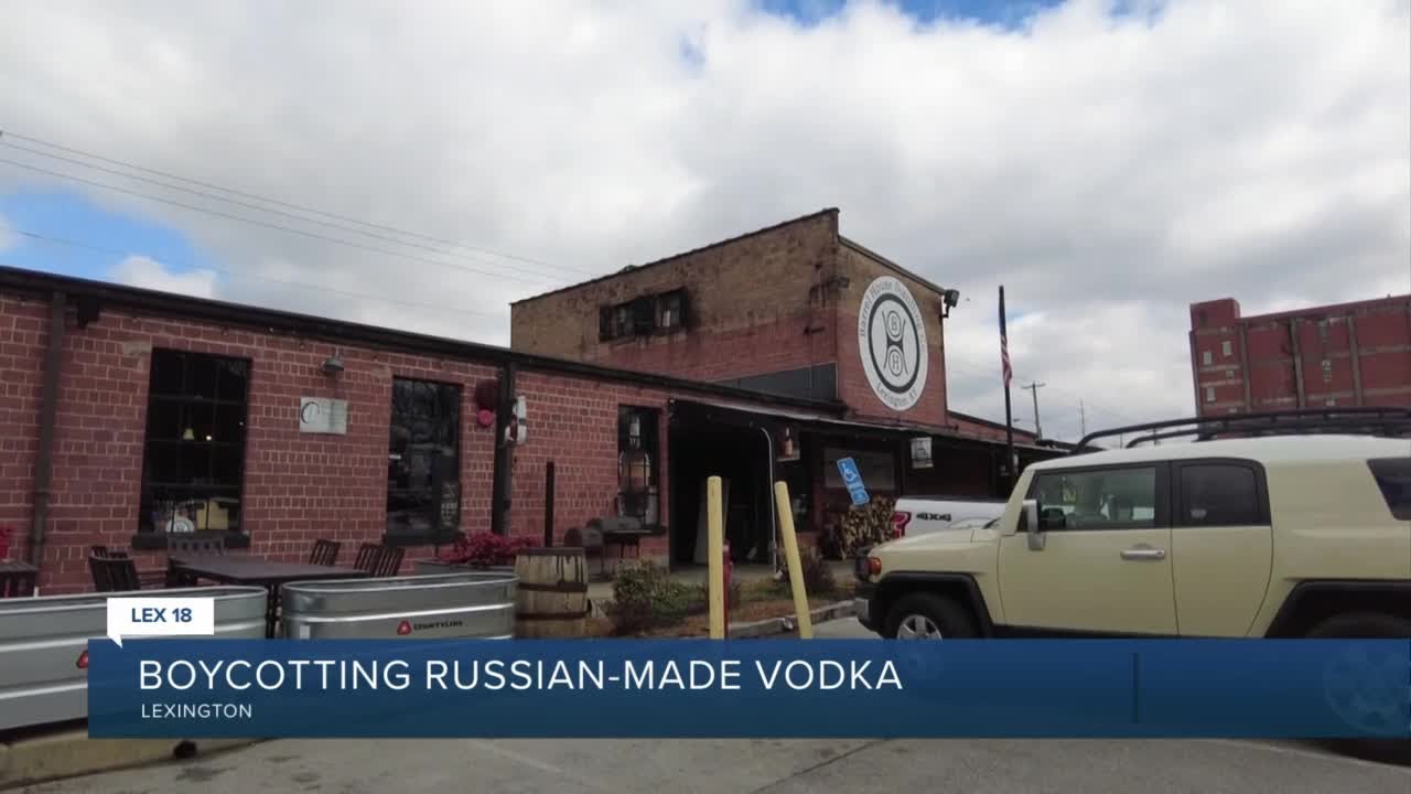 Boycotting Russian-made vodka