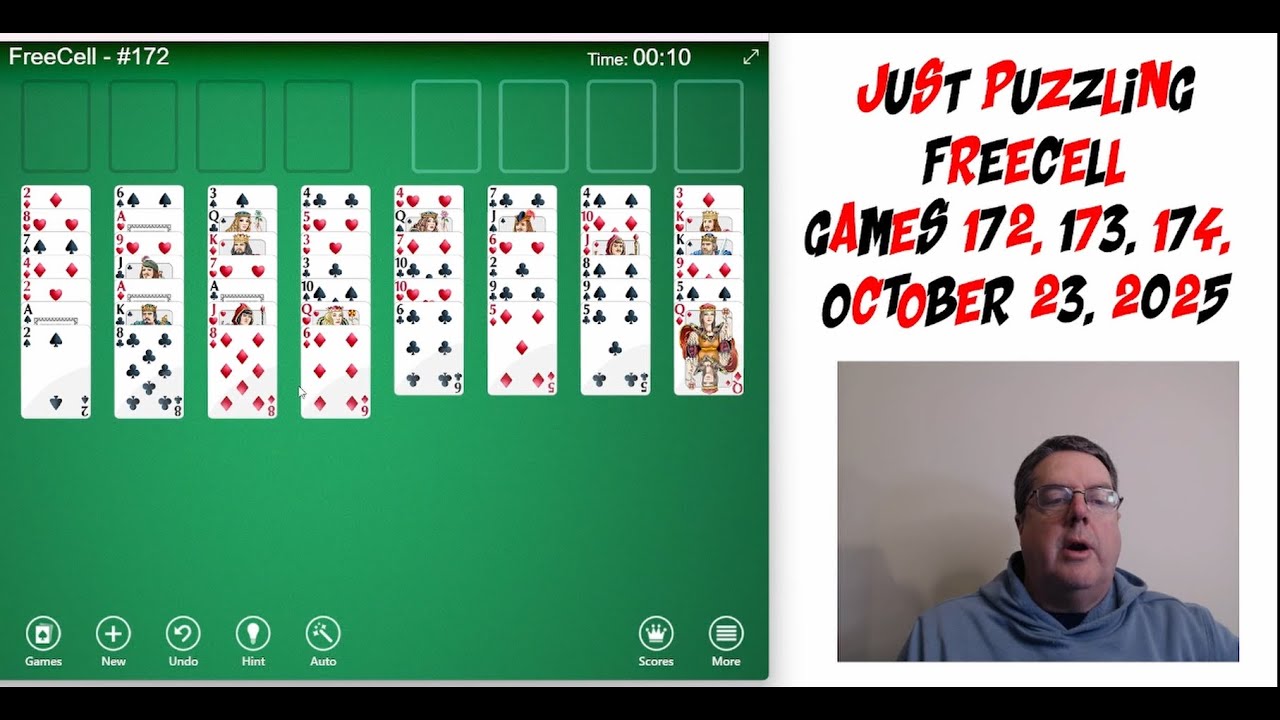 Learning Freecell By Doing and Explaining Games 172, 173 and 174