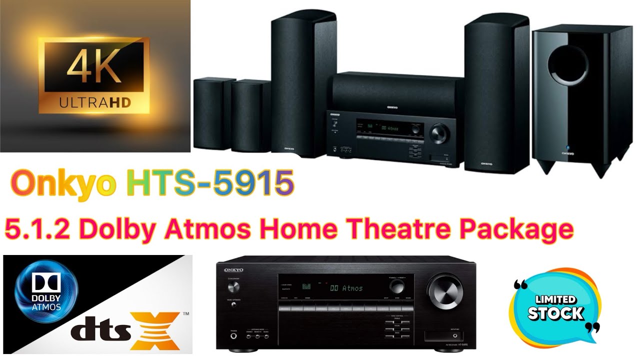 Onkyo HTS -5915 5.1.2 Dolby Atmos Home theatre Package | Review & Sale