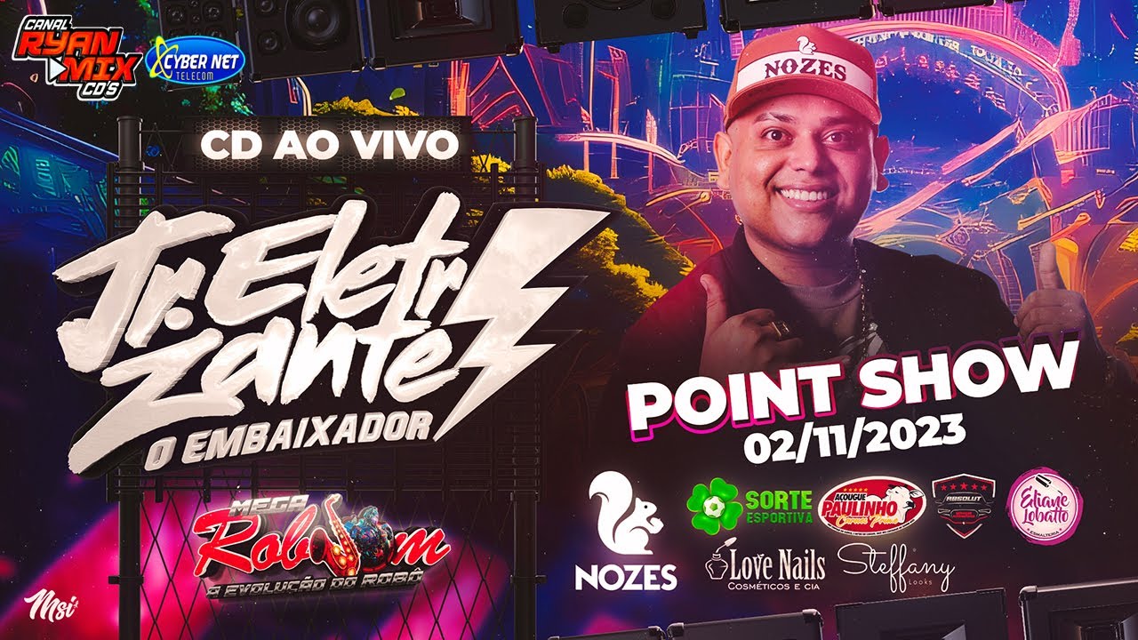 CD AO VIVO MEGA ROBSOM A EVOLUÇÃO NO POINT SHOW 01-11-2023 DJ JR ELETRIZANTE