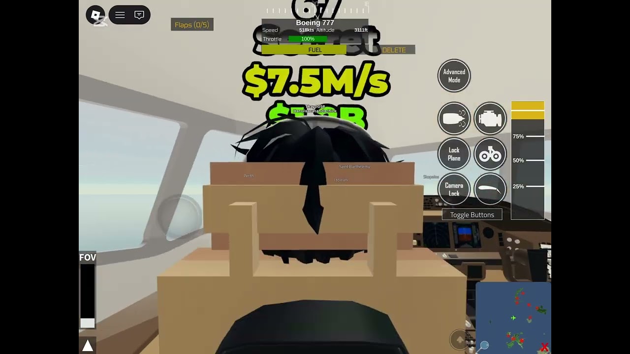 Thai Airways 777 Flight from Grindavik to Perth in PTFS Roblox 