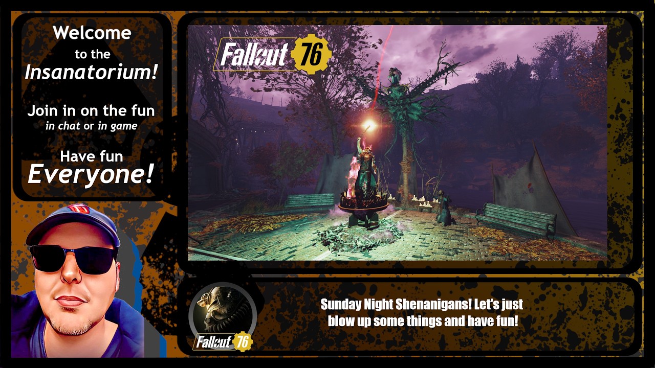 #Fallout76 Season 23: Sunday Night Shenanigans! Let's just blow up some things and have fun!