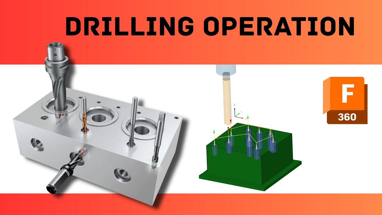 Drilling operation in fusion 360 CAM part #8