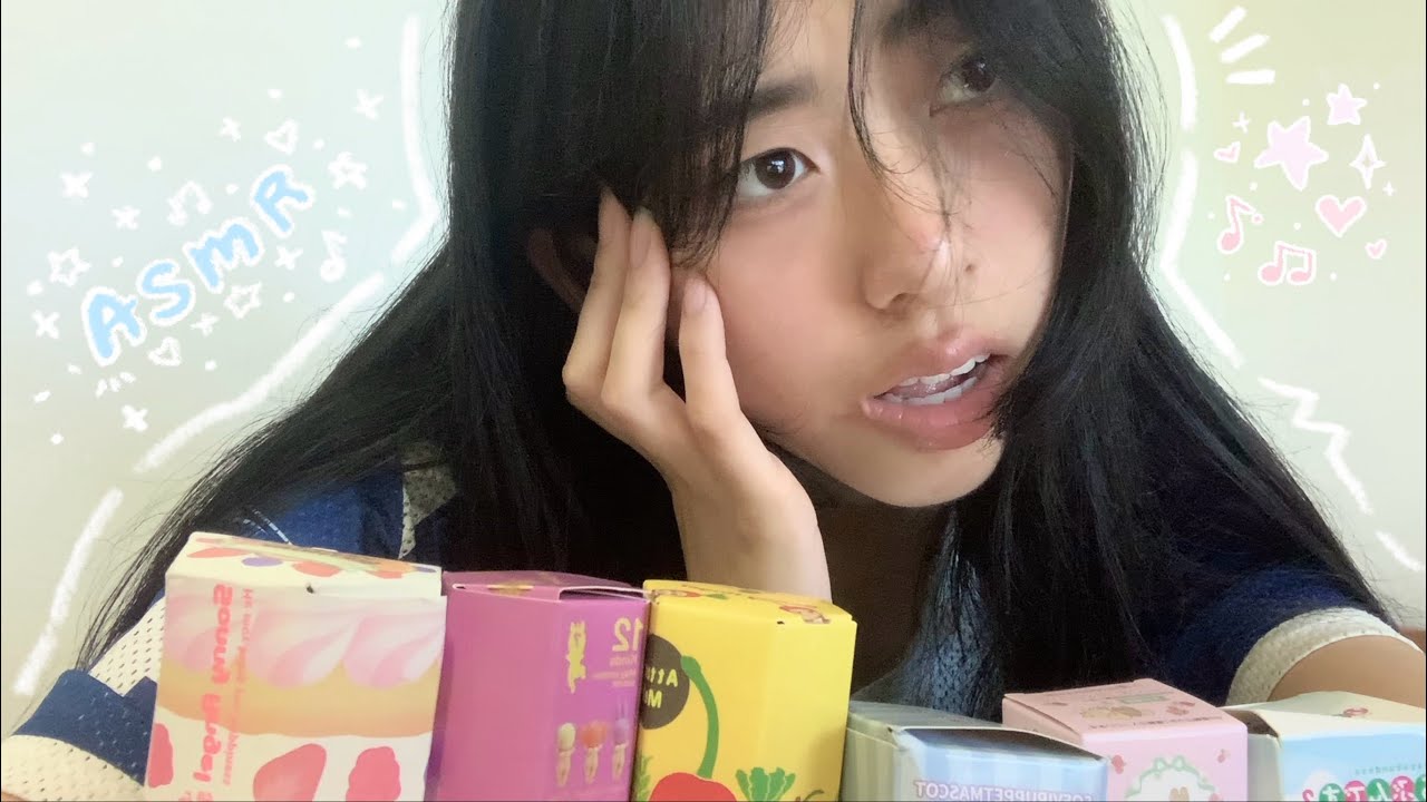 ASMR unboxing blind boxes | Sanrio and chiikawa trinkets