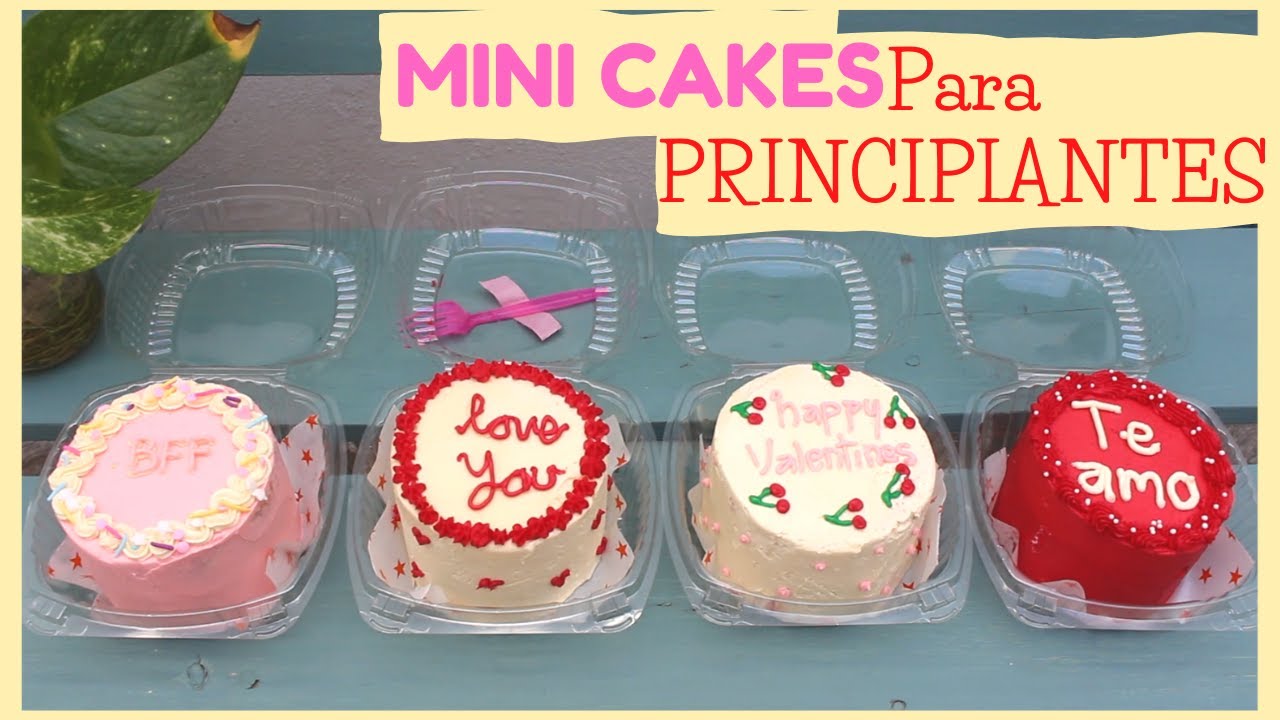 🍰MINI PASTELES PASO A PASO 🍰 Idea de San Valentin! Haz negocio!!