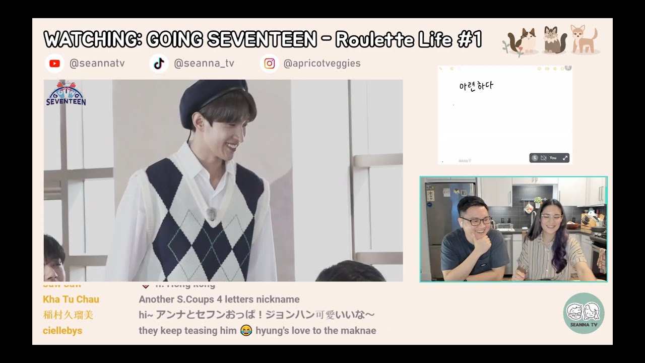 [Live] Learn Korean with Going Seventeen - Roulette Life #1