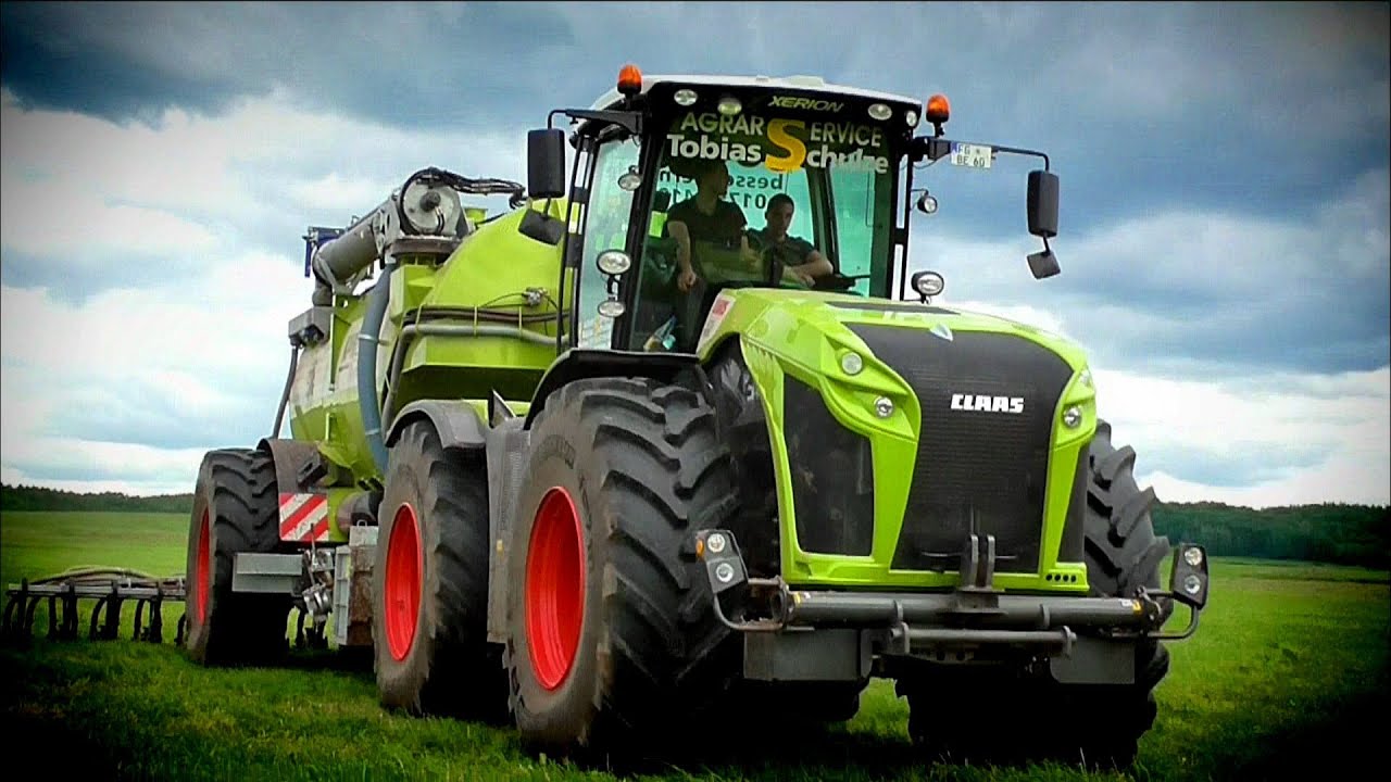 CLAAS XERION 4000 + Kaweco Double Twin Shift // Agrarservice Tobias Schulze im Einsatz [FullHD]