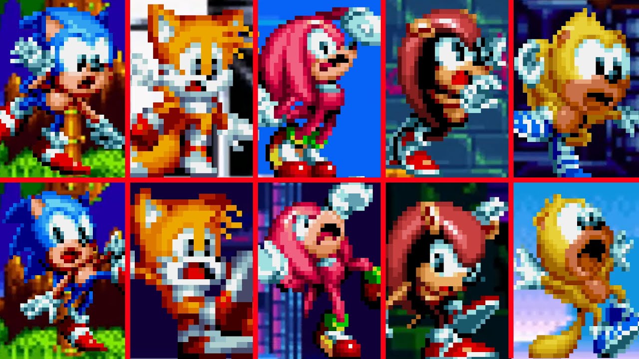 Sonic Mania Plus: All Character Balancing Animations