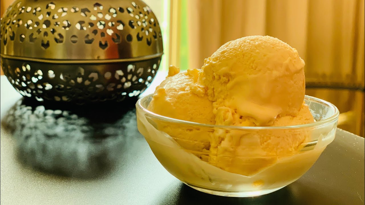 Homemade Mango gelato