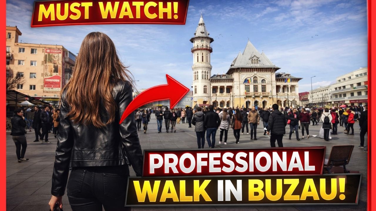 Plimbare prin BUZAU ROMANIA | Cum arata orasul BUZAU? Buzau - City Center Walk Tour City Sounds ASMR