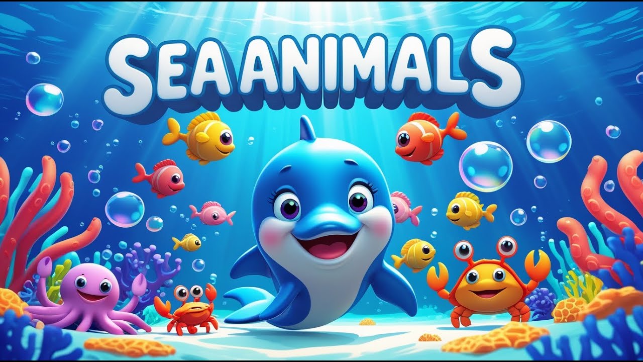 Ocean Friends Twirl Party 🐬🌊 | Super Fun Sea Animals Song for Kids | Wave Twirl & Splash Along