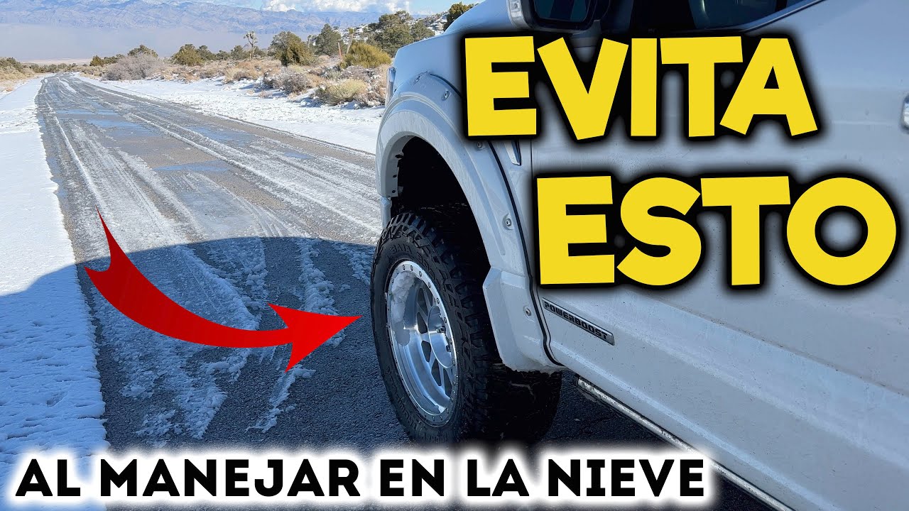 Tips Consejos y Errores al Manjear en la Nieve Carretera y Fuera de Camino