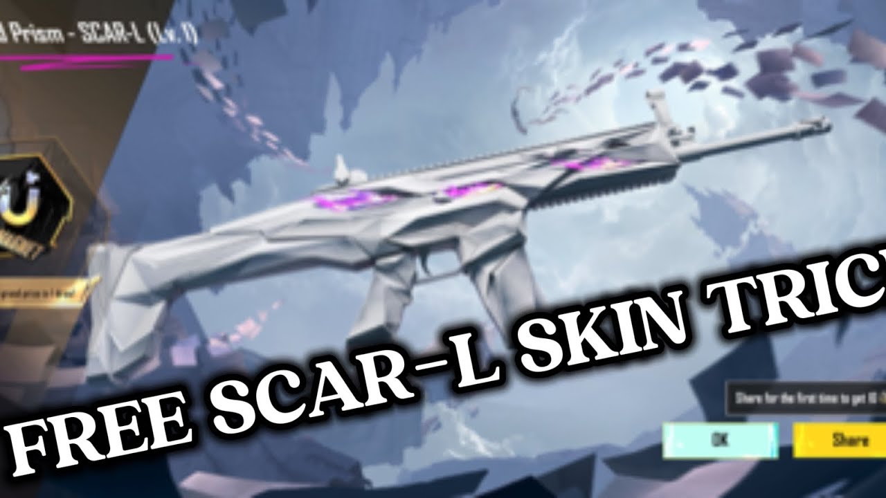 ZERO UC GET SCAR-L SKIN NEW TRICK #pubgmobile #new #pubg NEW ULTIMATE PRISM ASCENDANT SET 