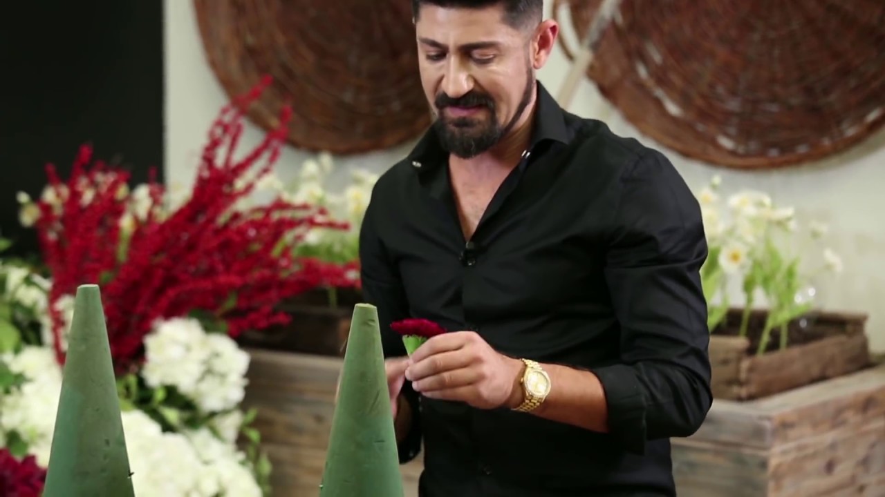 Carnation Trees Floral Arrangement DIY Tutorial