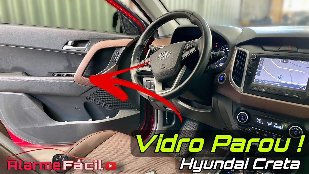 Vidro Hyundai Creta Parou / Limpeza Botão de Vidro ✅