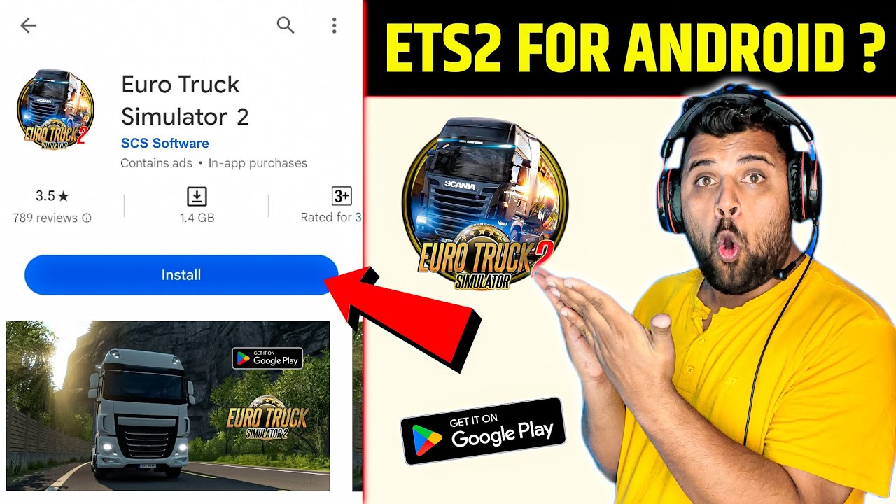 Can We Play ETS2 in Android | Euro Truck Simulator 2 Download Android | ETS2 Download in Android