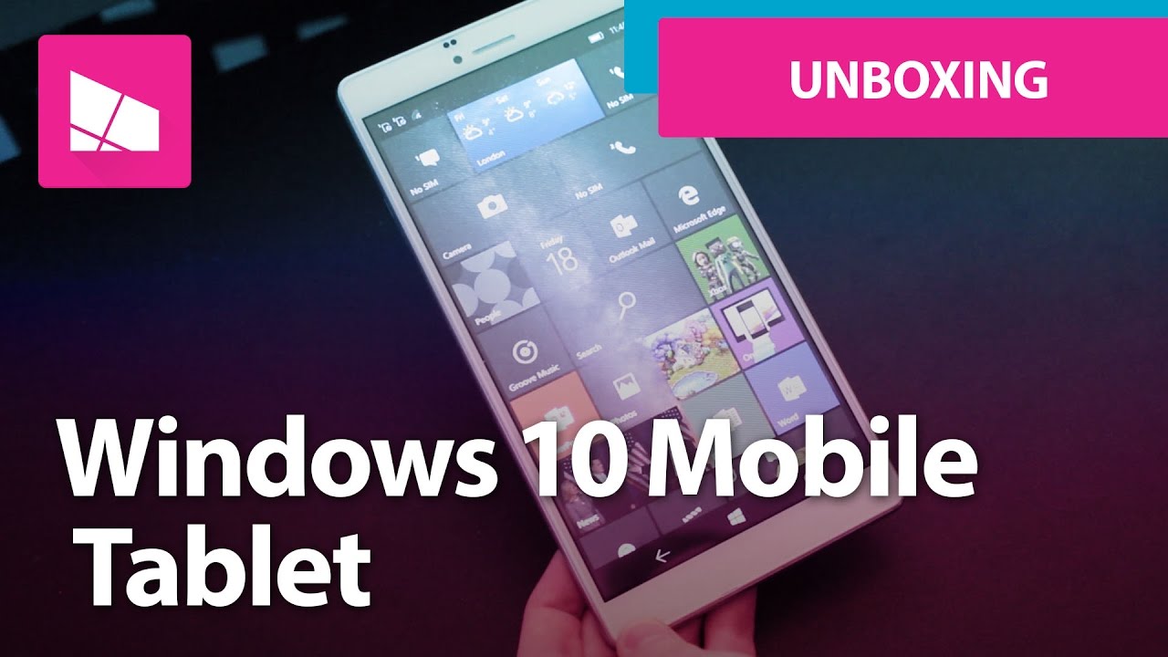 CUBE WP10 Windows 10 Mobile Tablet unboxing and hands on