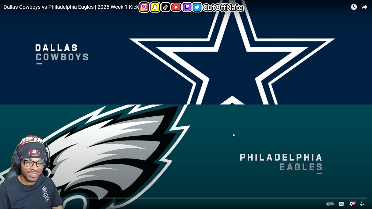 EAGLES FAV OPP REACTS TO Dallas Cowboys vs Philadelphia Eagles | 2025 Week 1 Kickoff Game