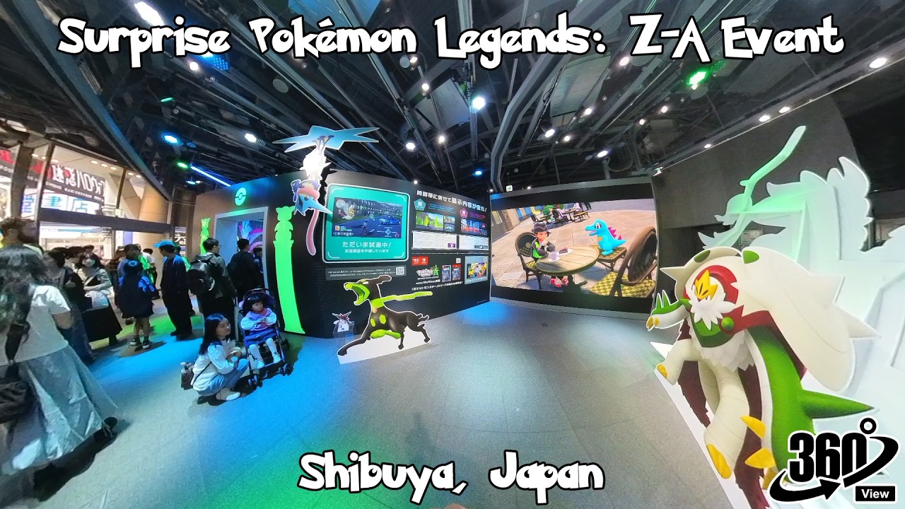 Surprise Pokémon Legends: Z-A Event in Shibuya Japan | 360 Video