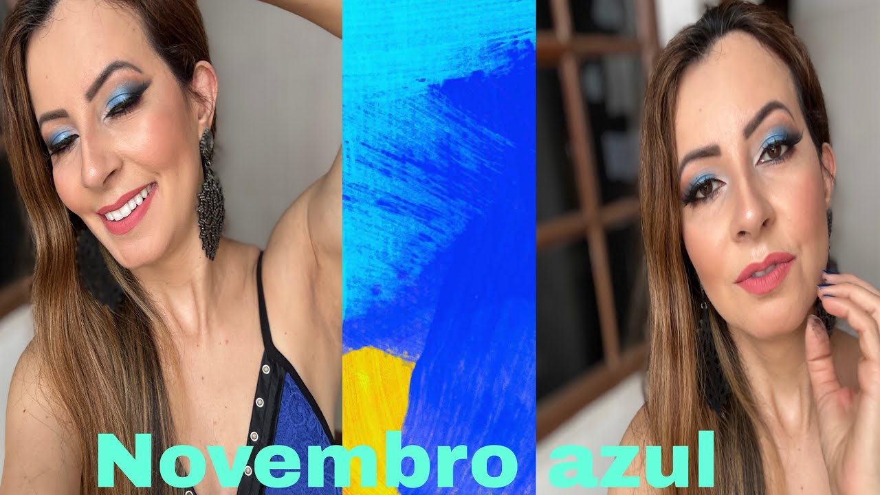Maquiagem em homenagem ao novembro azul 