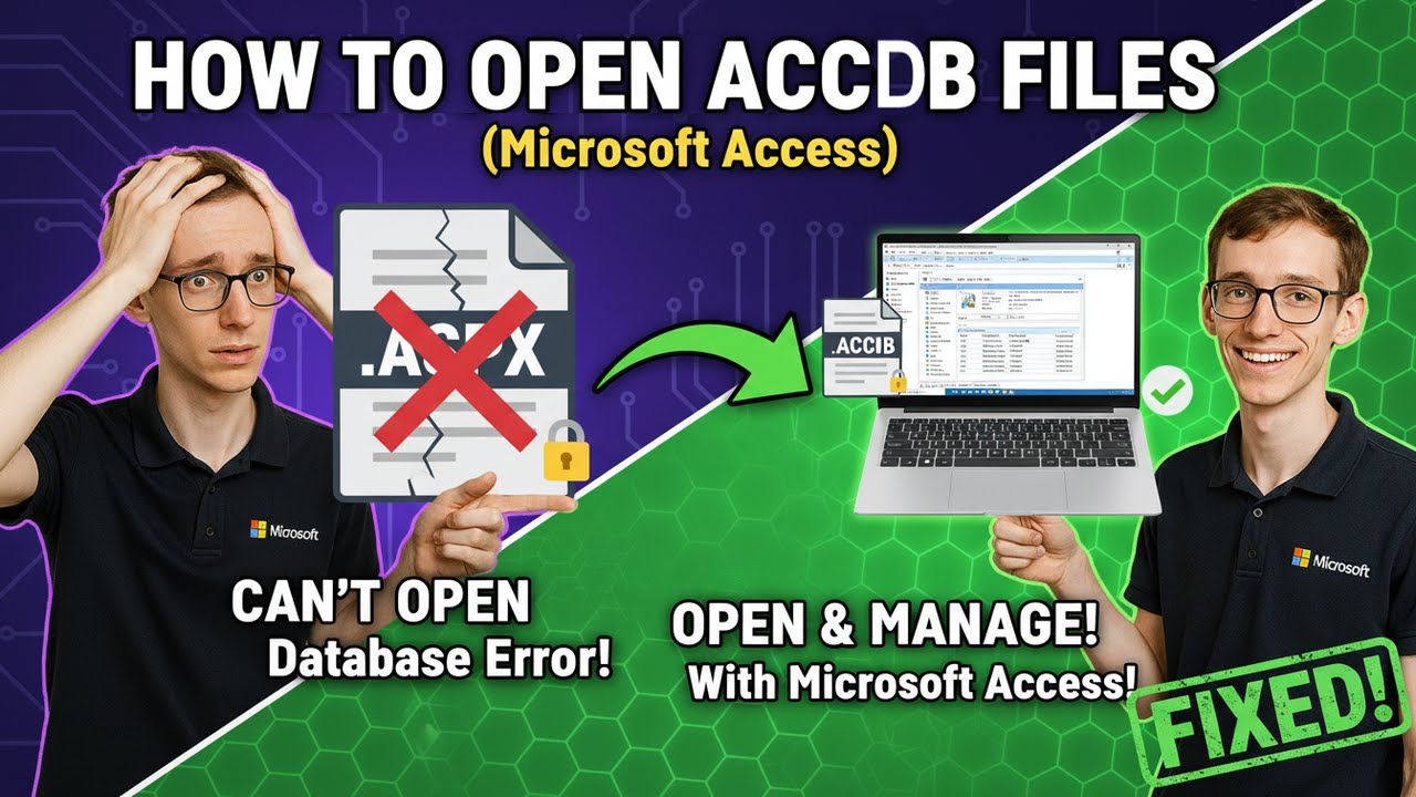 How to Open ACCDB Files (Microsoft Access)