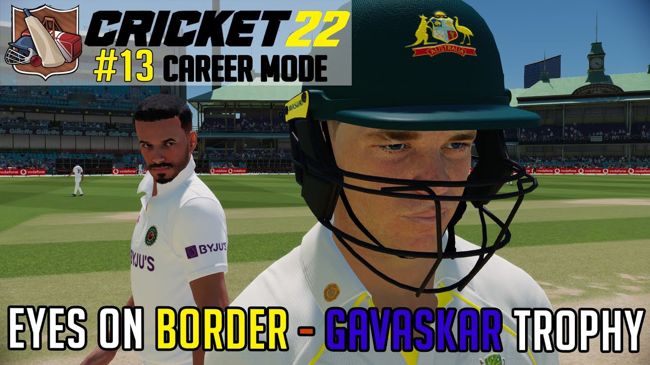 REALISTIC HARDEST DIFFICULTY - EYES on BORDER GAVASKAR TROPHY - CAREER MODE Cricket 22 Ep 13