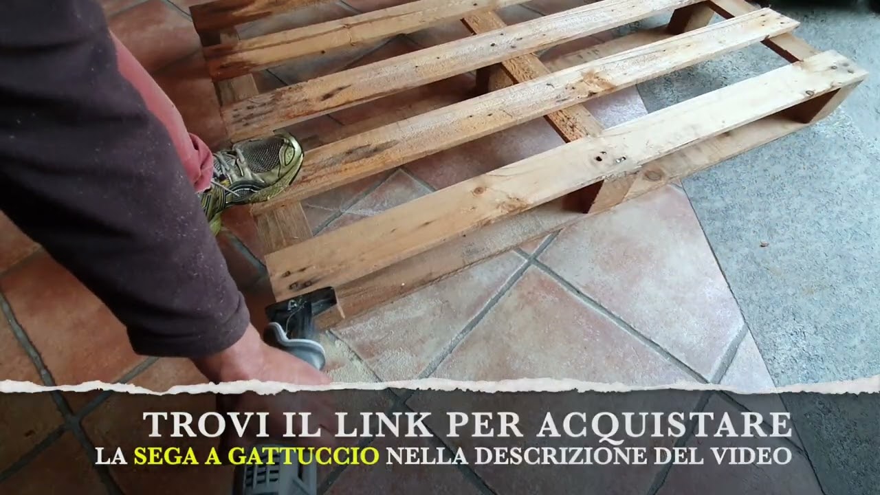 Come smontare un PALLET o BANCALE con la sega a gattuccio