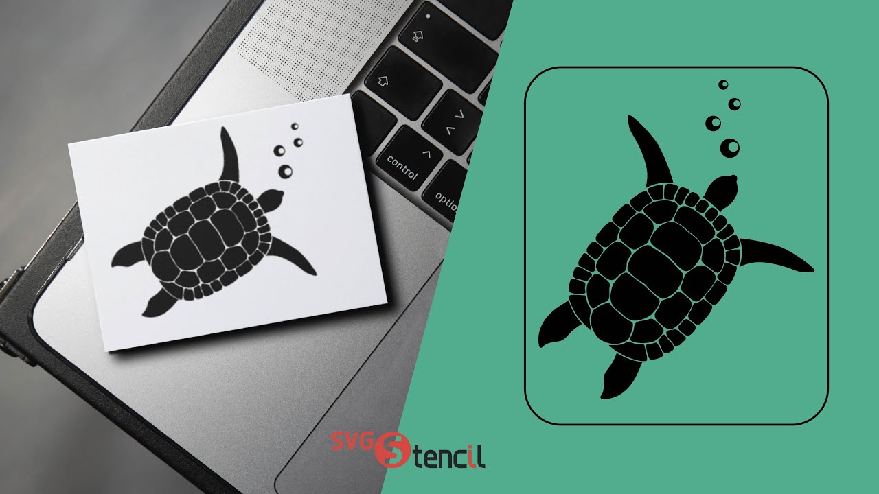 Sea turtle svg design - SVGStencil