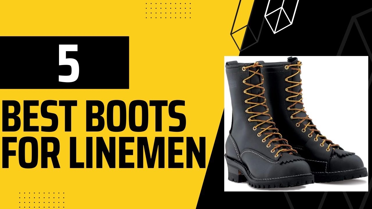 5 best top rated lineman work boots. For comfort, protection, warmth, and steel toe options.