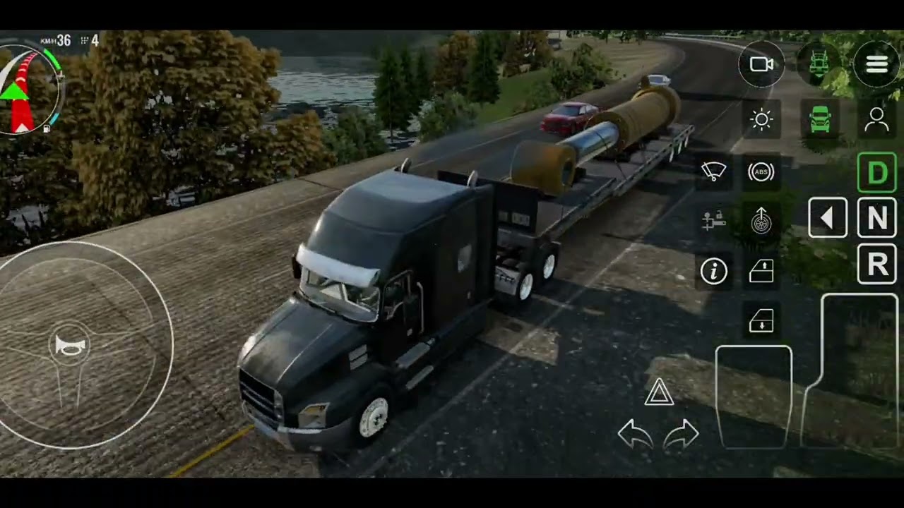PERMAINAN MOBIL TRUK TOWING BAWA MESIN BESAR MENUJU LUAR KOTA - GAME BUS SIMULATOR INDONESIA