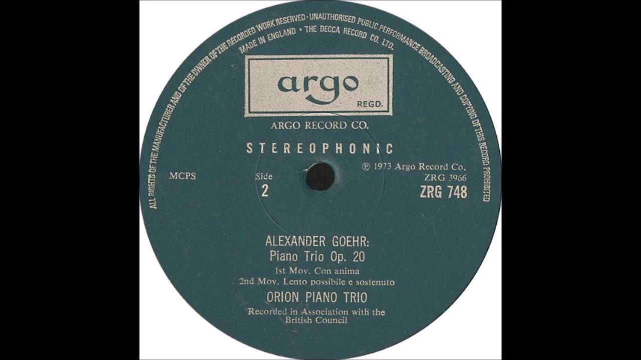 Alexander Goehr - String Quartet no. 2