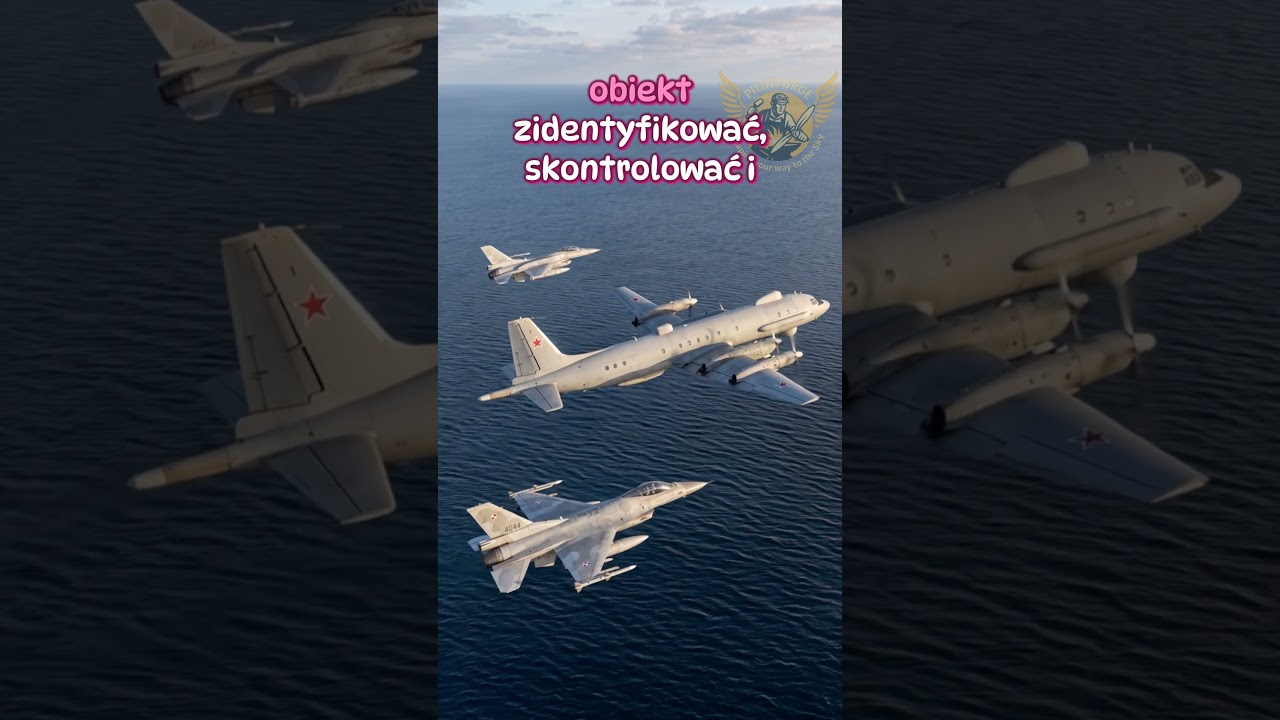 F-16 vs rosyjskie rozpoznanie bez transpondera #airforce #nato