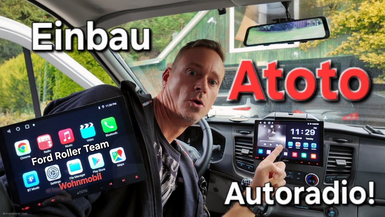#V56/9 Atoto Android Autoradio Camper Navi einbau im Wohnmobil Ford Transit #DIY genialer Umbau 😍