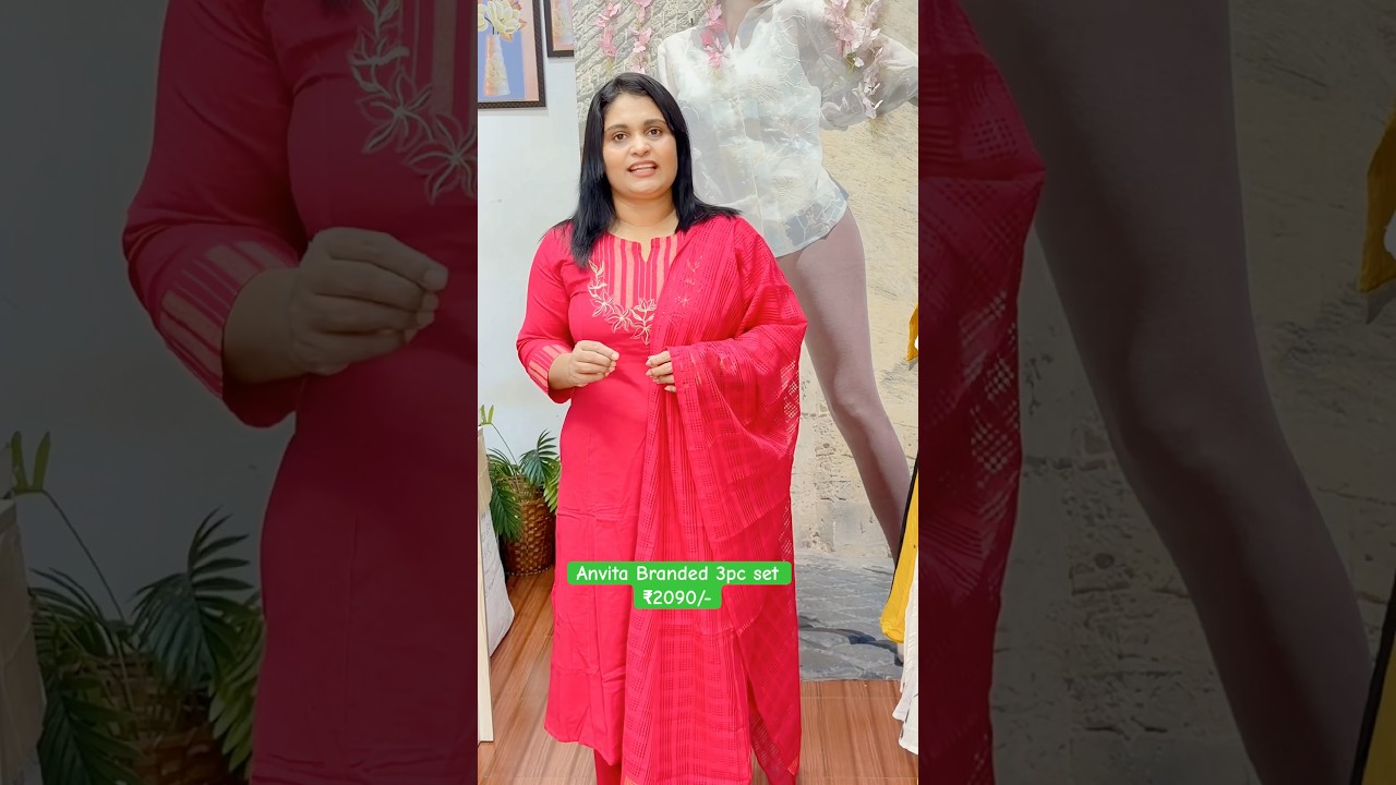 PremiumElegance You&rsquo;ll Love 😍Anvita Branded 3PC Set ✨Handloom Cotton &bull; Princess Cut