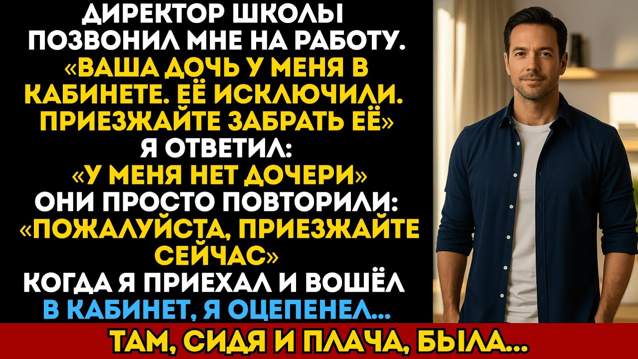 Директор позвонил насчёт моей исключённой дочери… Но у меня нет детей.
