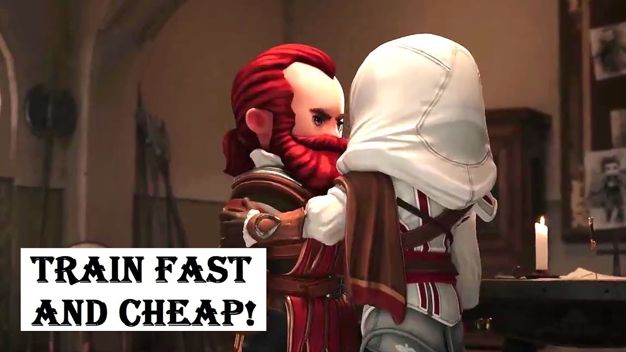 Супер трюк! Тренируйте героев быстро и дёшево! Советы и хитрости Assassin's Creed Rebellion: AC R...