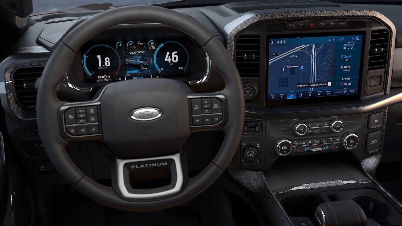 2021 Ford F-150 - Digital gauge cluster features