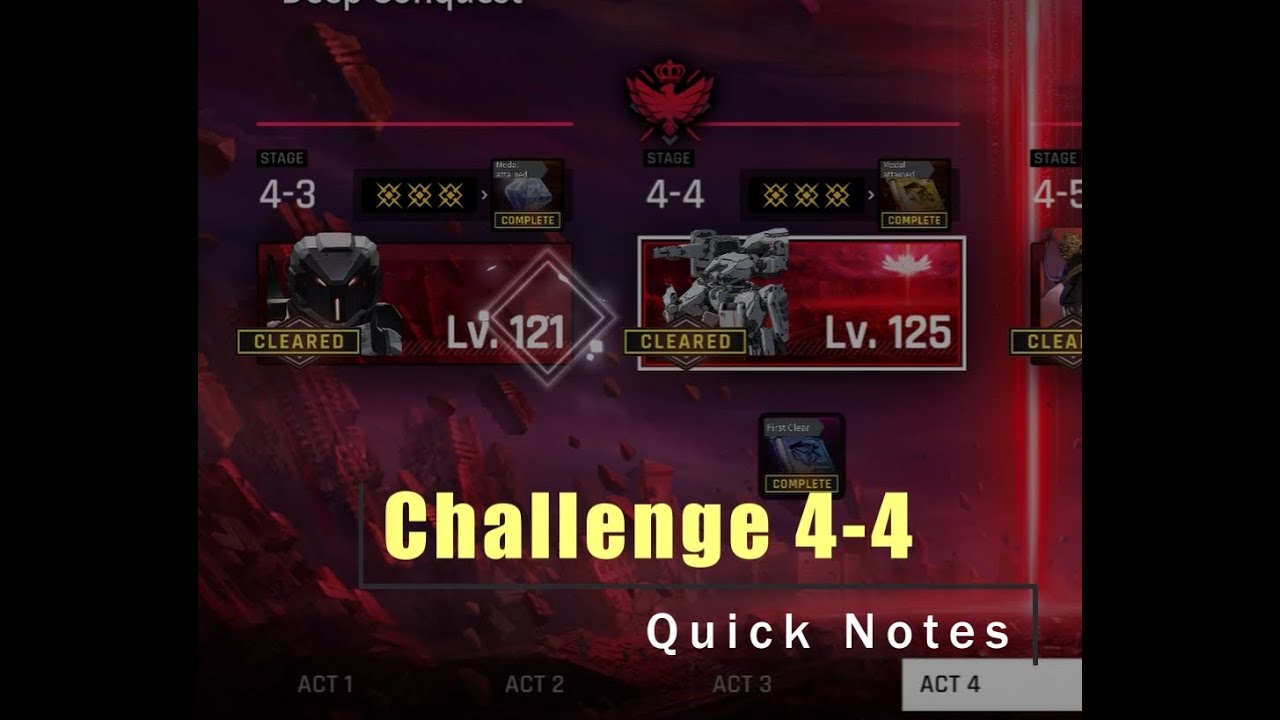 [Counterside] F2P G.A.P Challenge 4-4