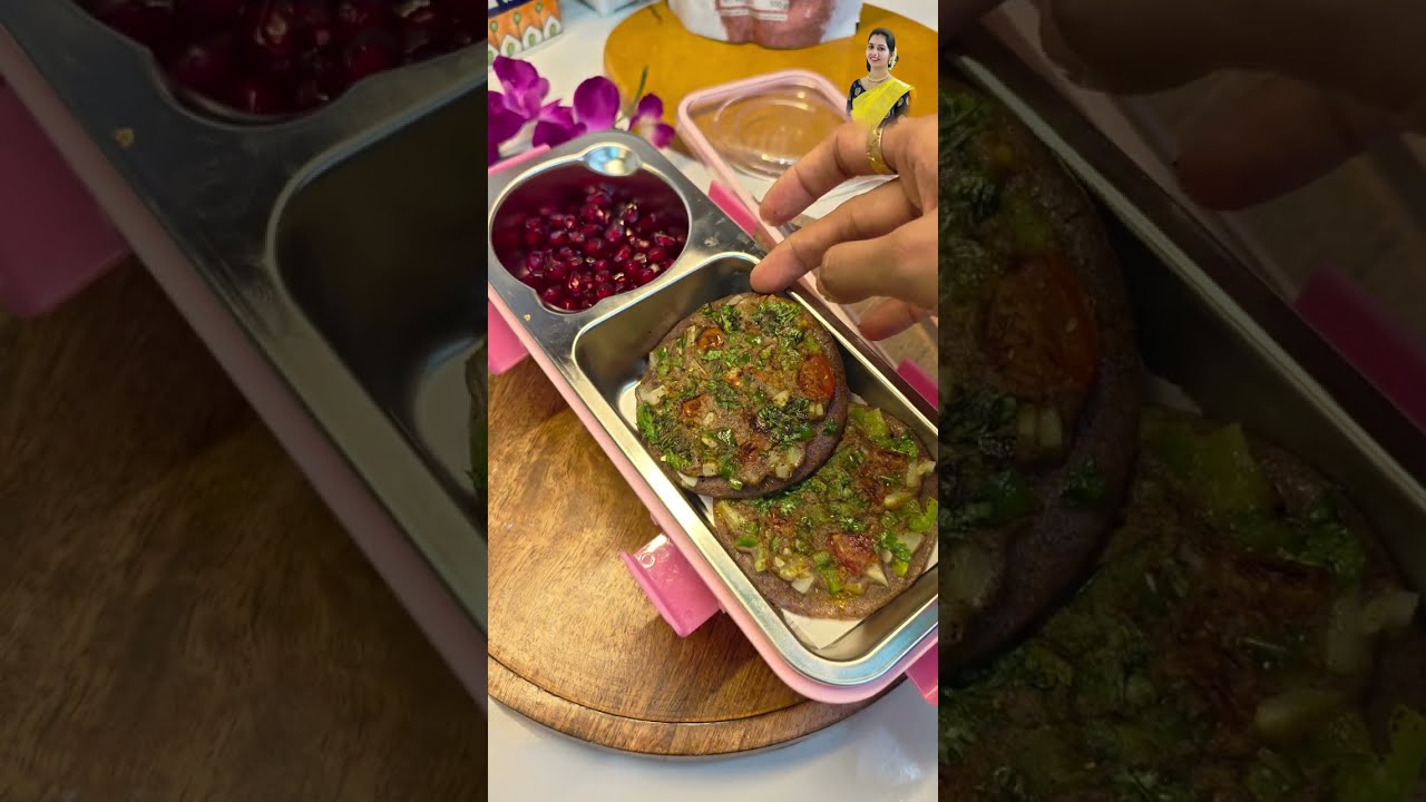 Ragi Uttapam Recipe | Instant Healthy Breakfast For Lunch Box and Breakfast | Healthy Lunchbox idea
