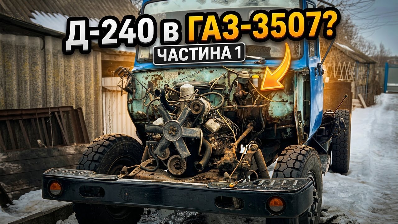 Дизель Д-240 встановлення на ГАЗ 3507 Частина 1