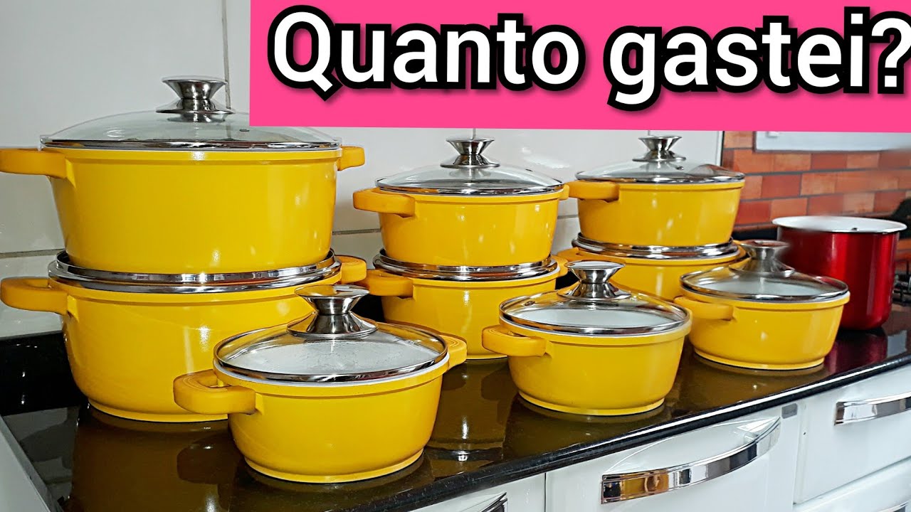 RESENHA PANELAS DE CERÂMICA |QUANTO GASTEI |PANELAS DA CLINK |Bruna karine |