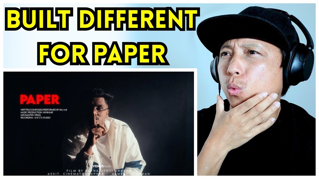 Raj Aayush - Paper | Prod. By Hunkaar | Reaction Video |