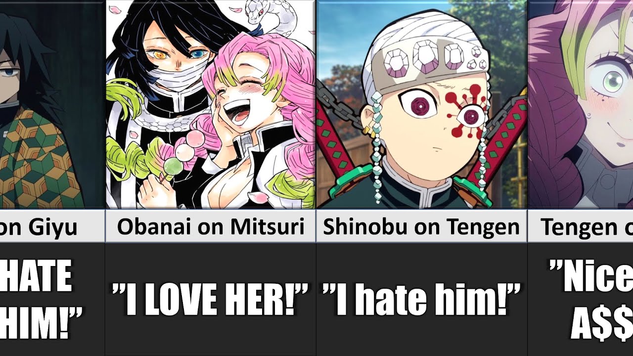 What EVERY Hashira Thinks About Each Other