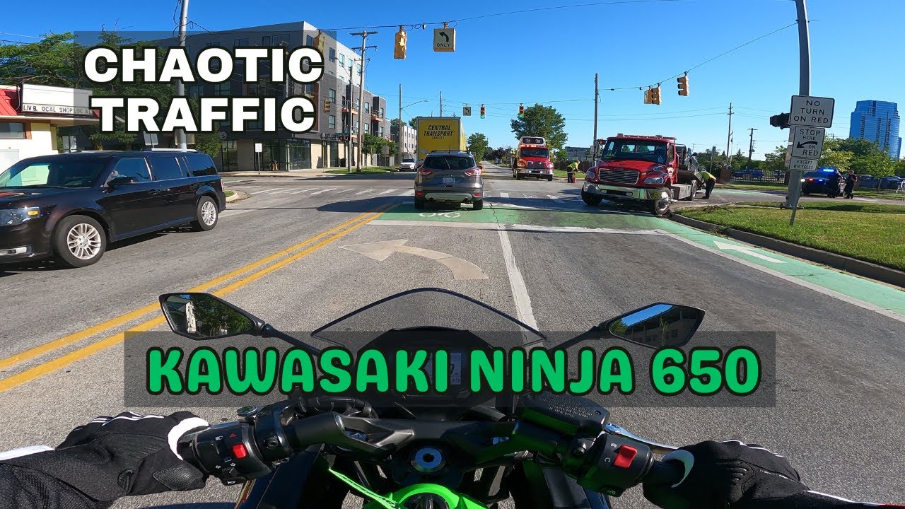 First Time Riding in Traffic | Beginner POV | Kawasaki Ninja 650