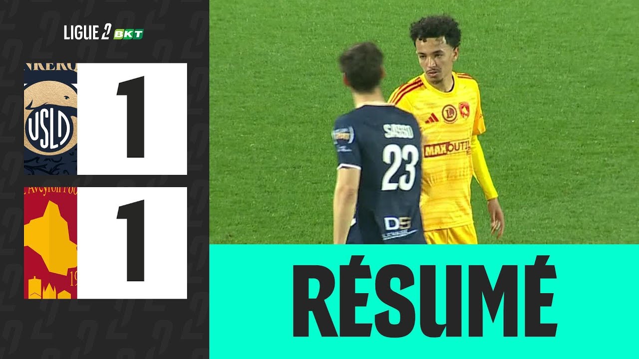 USL DUNKERQUE - RODEZ AVEYRON FOOTBALL (1-1) - 29&egrave;me journ&eacute;e - Ligue 2 BKT 25/26