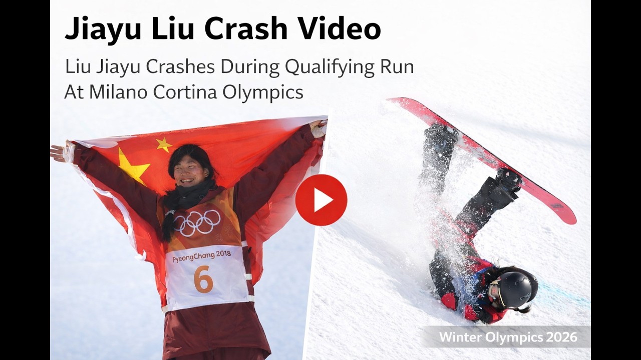 Jiayu Liu Crash Video - Liu Jiayu Crashes During Qualifying Run At Milano Cortina Olympics