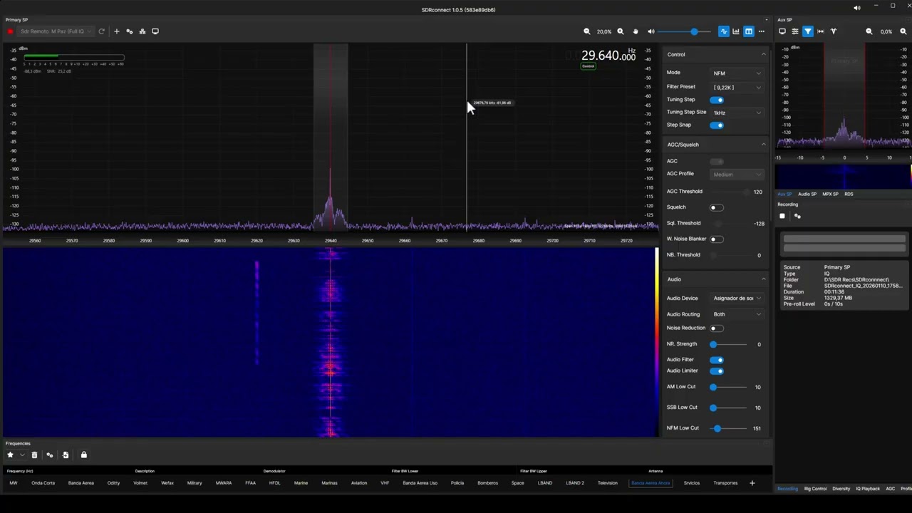 VE3WOO Repetidor  Fm Ontario Canadá en 29.640 Khz Banda de 10 Mts  Copiado en Marcos Paz.